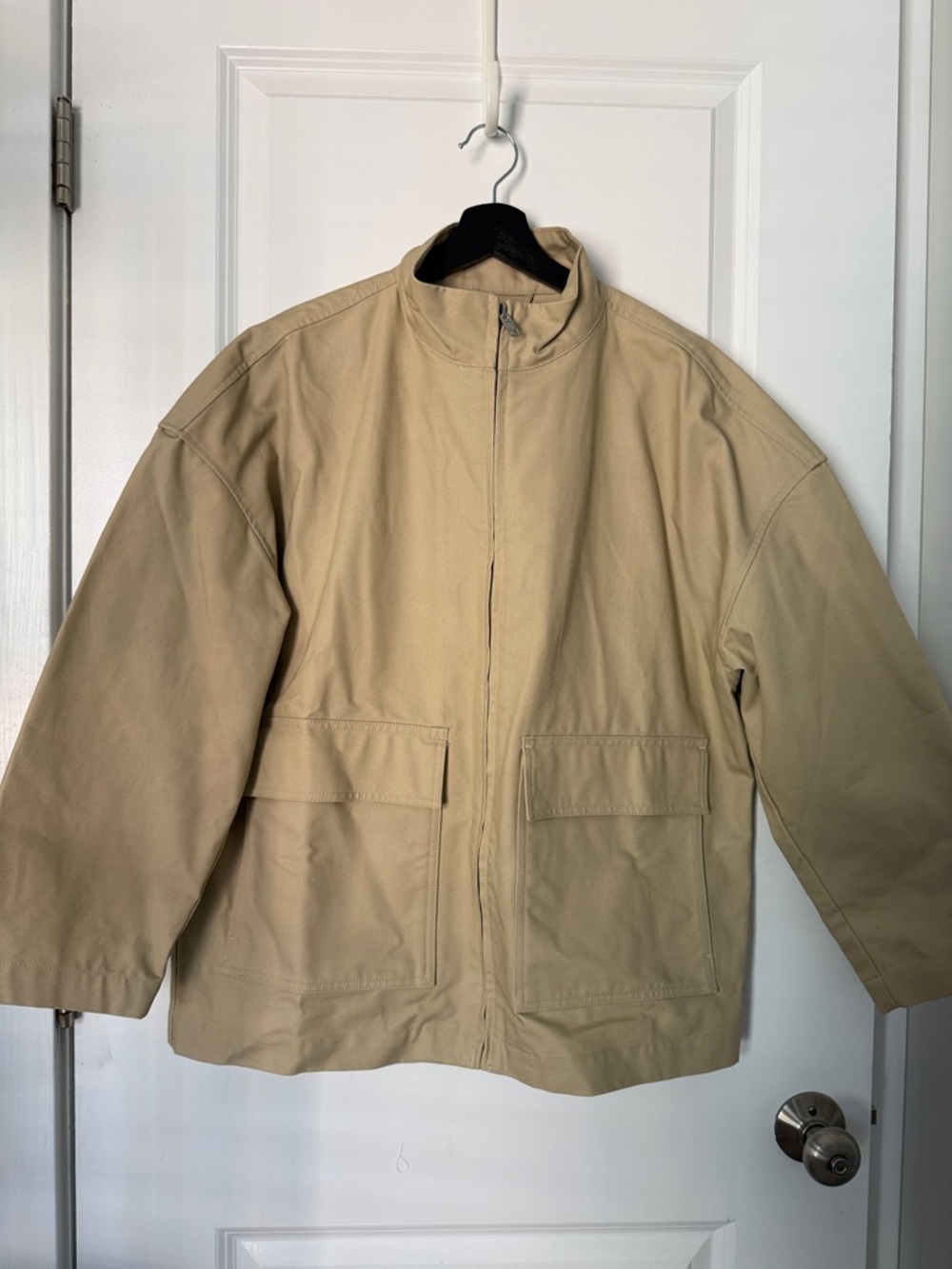 H&M Men's Lightweight Zip Jacket - Beige